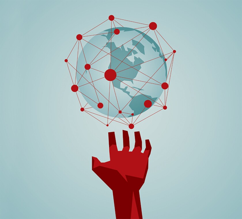 World, hand, digital, 780
