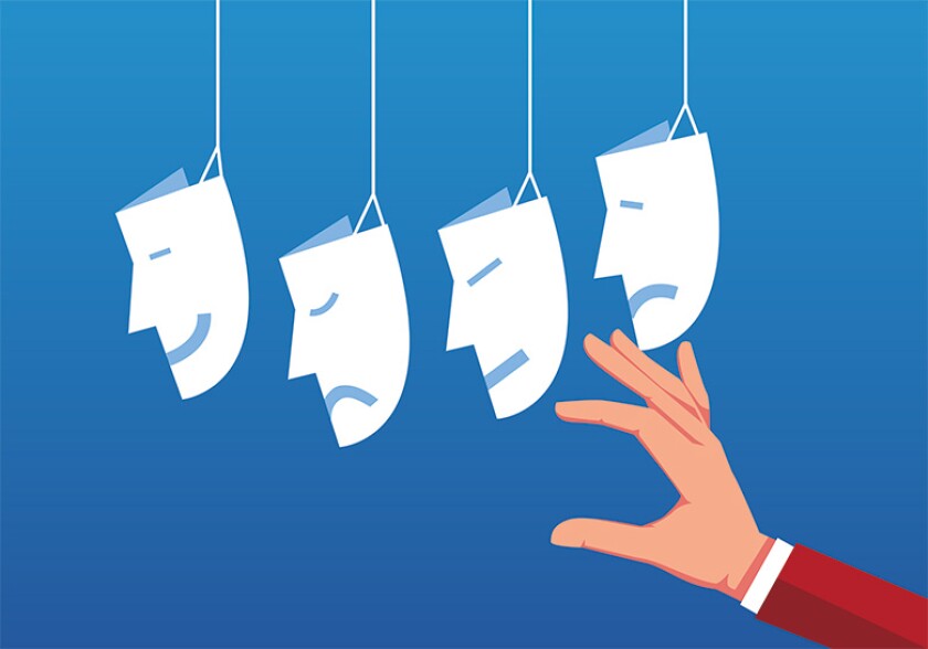 Masks happy sad istock-780